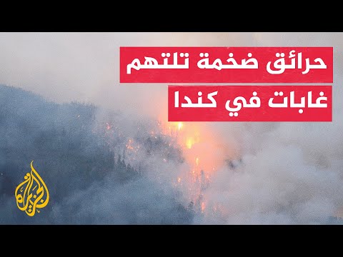 حرائق كبرى تلتهم غابات جزيرة فانكوفر بكندا