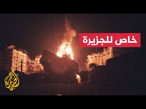 شاهد| لحظة قصف صاروخي إسرائيلي على منزل بحي الرمال غرب مدينة غزة