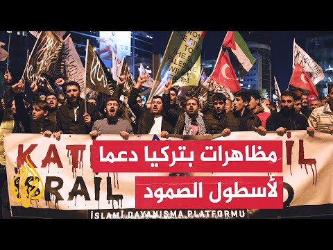 وقفات أمام سفارة وقنصلية أمريكا في إسطنبول وأنقرة احتجاجا على اعتراض إسرائيل لأسطول الصمود