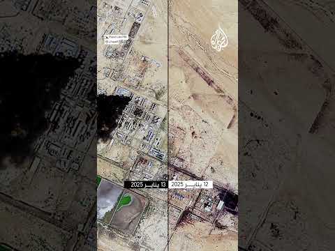 تصاعد الدخان من مصفاة الجيلي بالخرطوم بعد تجدد الاشتباكات