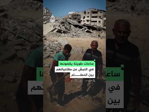 أهالي غزة يبحثون عن الحياة وسط الركام