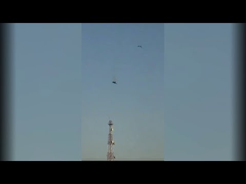 مشاهد للحظة سقوط طائرة في الكويت